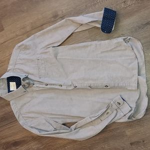 7 Diamonds grey dress shirt Men's S